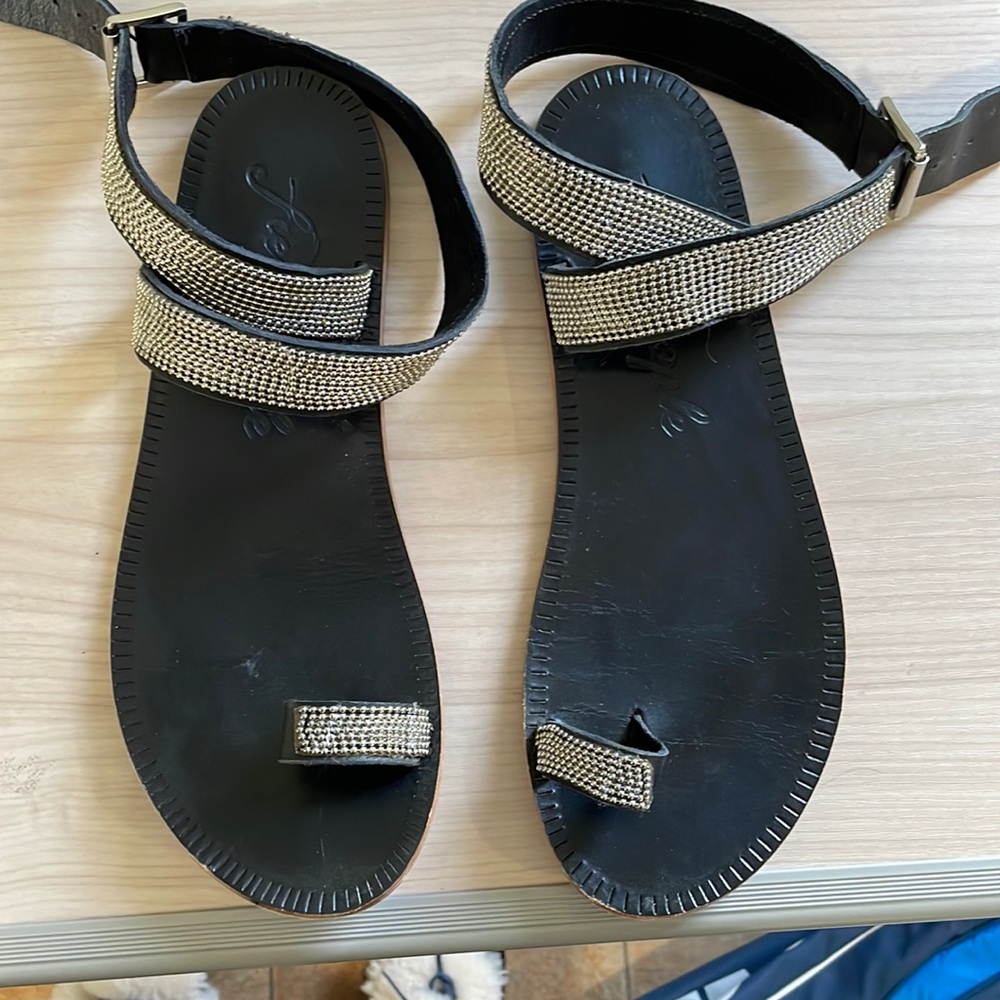 Free People Ankle wrap sandals